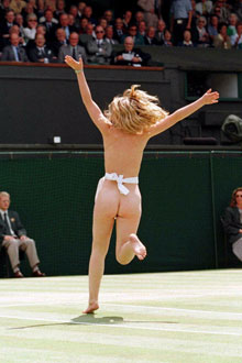 Wimbledon
                                  Streaker Melissa Johnson